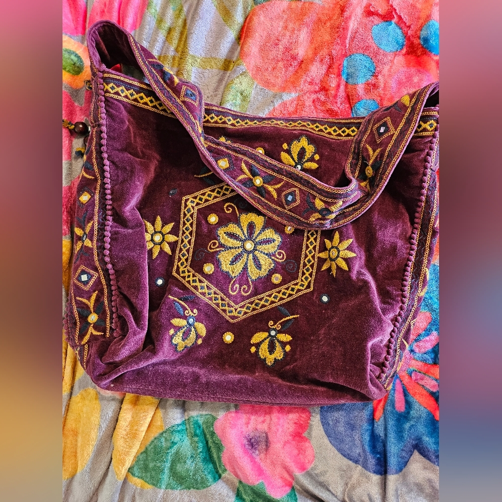 Free People Velvet Bag